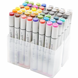 Маркеры для скетчей Fat&Skinny Brush "Основной" 48 шт спиртовые чернила