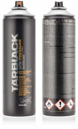 Краска для граффити с низким давлением Montana Tarblack черная 500 мл