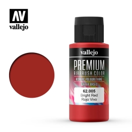 Краска для аэрографии акрил-уретановая Vallejo Premium Красная яркая