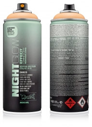 Краска для граффити аэрозольная фосфорная с люминесцентным эффектом Montana Nightglow оранжевая 400 мл