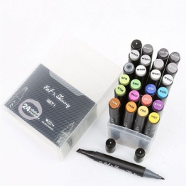 Набор скетч-маркеров Fat&Skinny "Основной 1" 24 шт спиртовые чернила