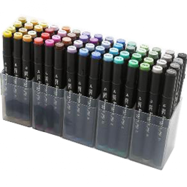 Набор скетч-маркеров Fat&Skinny 60 шт cпиртовые чернила