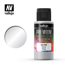 Краска для аэрографии акрил-уретановая Vallejo Premium Серебро