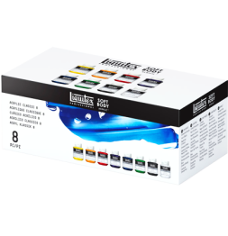 Набор акриловых красок Liquitex Acrylic Classic Soft Body 8 цветов в банках 59 мл