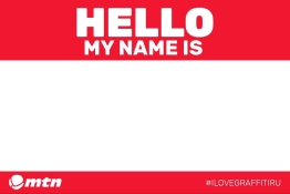 Набор стикеров HELLO MTN 50 шт