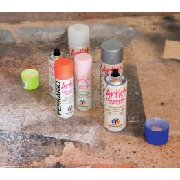 Краска матовая акриловая аэрозольная Ferario Artist №17 Изумрудно-зеленый 200 мл