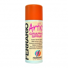Краска матовая акриловая аэрозольная Ferario Artist №6 Вермилион 400 мл