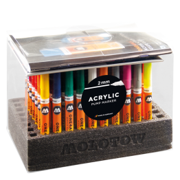 Набор акриловых маркеров Molotow ONE4ALL 127 Полный набор 70 шт / 2 мм