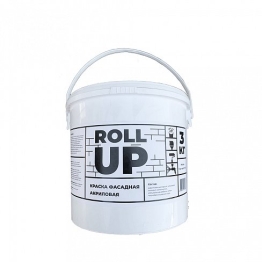 Краска фасадная Roll-up белая акриловая 3.5кг.