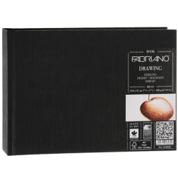 Скетчбук Fabriano Drawingbook в твердом переплете А4 / 60 листов / 160 гм (пейзаж)