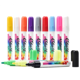 Меловые маркеры Fat&Skinny набор 12 штук перо 5 мм - 2 мм