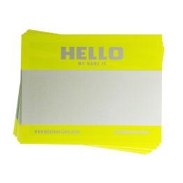 Набор 100 желтых стикеров Montna Hello my name