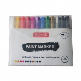 Набор маркеров Zeyar Paint 2,5 мм, 12 шт