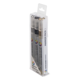 Набор маркеров на водной основе MTN Marker WB 3 мм х 3 шт (В)