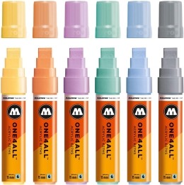 Набор акриловых маркеров Molotow ONE4ALL 627HS "Пастельный 1" 6 шт / 15 мм