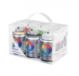 Набор красок для граффити аэрозоль Water Based 100 мл 6 цветов Christmas