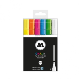 Набор меловых маркеров Molotow CHALK Marker "Базовый 2" 6 шт / 4 мм