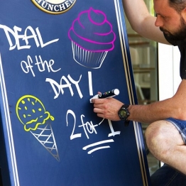 Набор меловых маркеров Molotow CHALK Marker "Базовый 2" 6 шт / 4 мм