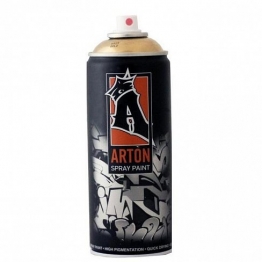 Краска для граффити аэрозольная Arton Металлическая Золотая 400 мл