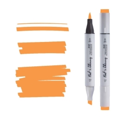 Маркеры для скетчей Fat&Skinny Brush "Основной 1" 12 шт спиртовые чернила