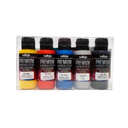 Набор красок металлик Vallejo Premium 5х60мл