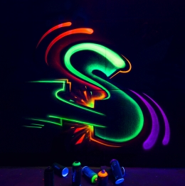 Краска для граффити флуоресцентная аэрозольная Montana Black Infra 400 мл